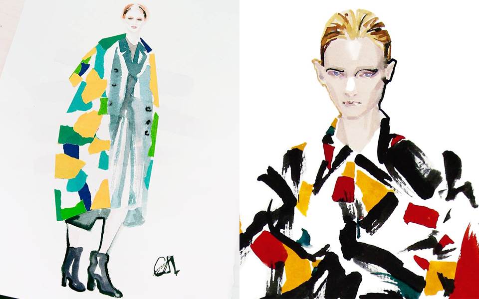時尚藝術家 施易亨LIZARD  結合東方書法及西方水彩渲染繪出新一代時尚02