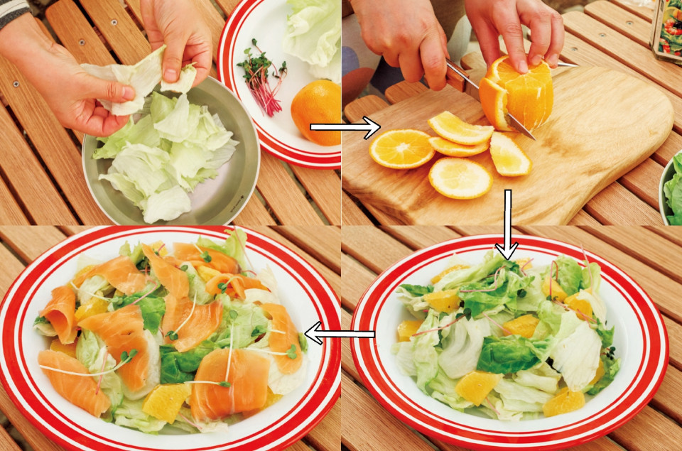 蔬菜鮭魚沙拉步驟