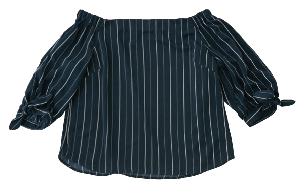 stripe blouse 條紋罩衫
