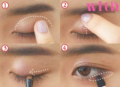 粉紅色眼影盤╳朦朧漸層眼妝步驟