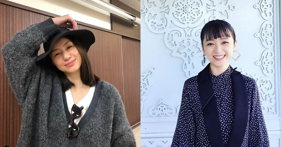 ▲日本女星井川遙（左）和安達祐實（右）跟20代相比更有魅力。（圖片來源／Instagram）